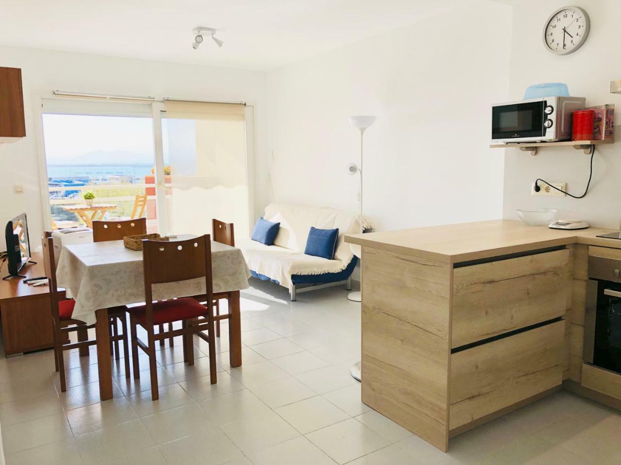 Roc Mar 3 3D - Apartamento Cerca Del Centro Y De La Playa - Terraza Con Vistas Al Mar Y Al Puerto Roses Exterior photo
